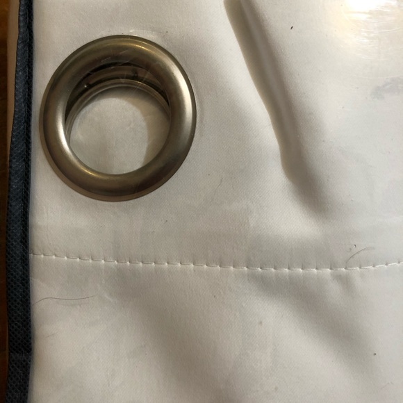 Turquoize extra long white 52x108 inch curtain panel - Picture 3 of 4